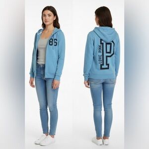 🦋  Retired Victoria's Secret “PINK” Full-Zip 86 “ LOVE PINK” Hoodie 🦋